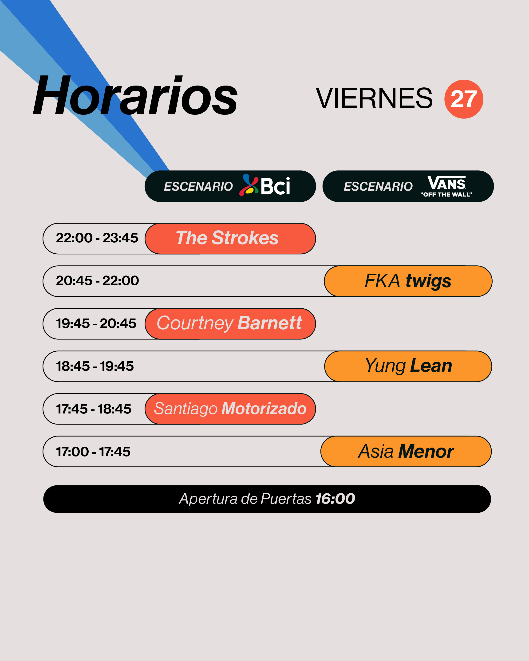 Ya están aquí los horarios de Fauna Primavera 2026